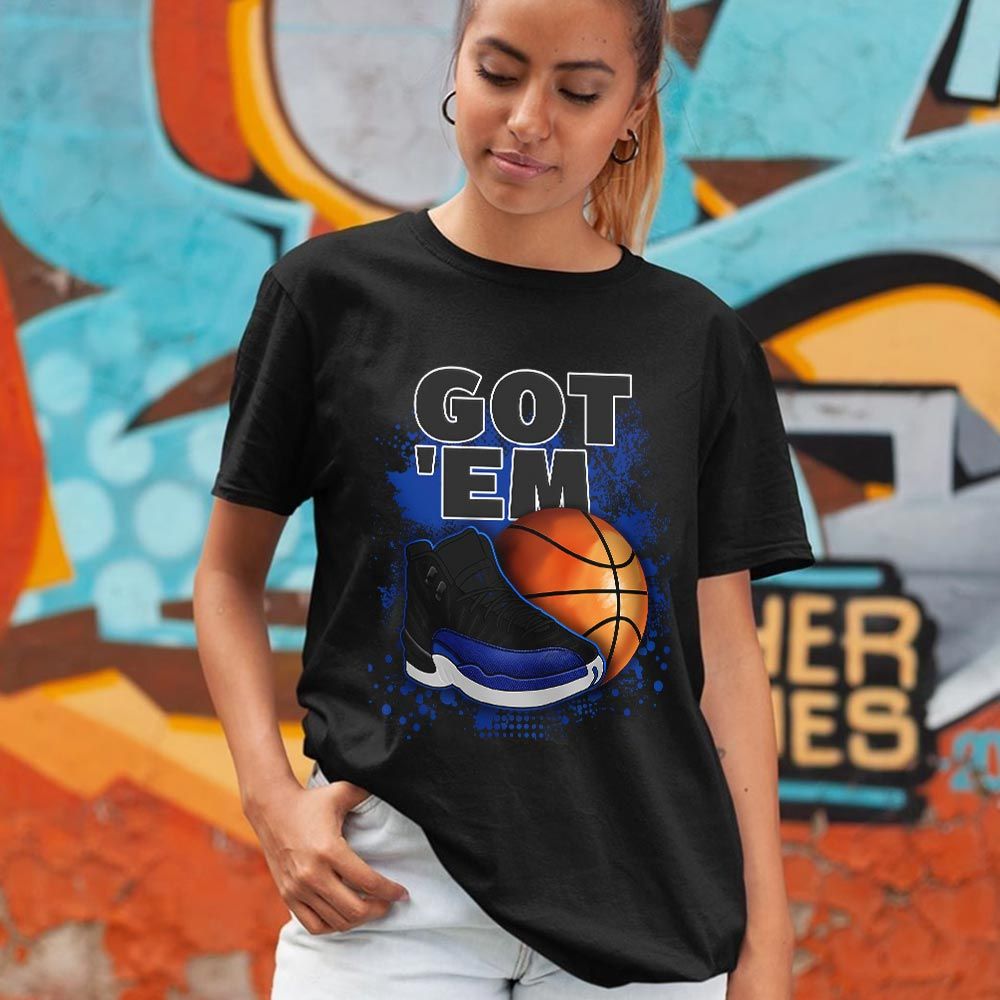 GOTEM BALLS Sneaker Shirt Match Hyper Royal 12s, Jordan 12 Hyper Royal MKO T-Shirt GOTEM BALLS Sneaker Shirt Match Hyper Royal 12s, Jordan 12 Hyper Royal MKO T-Shirt