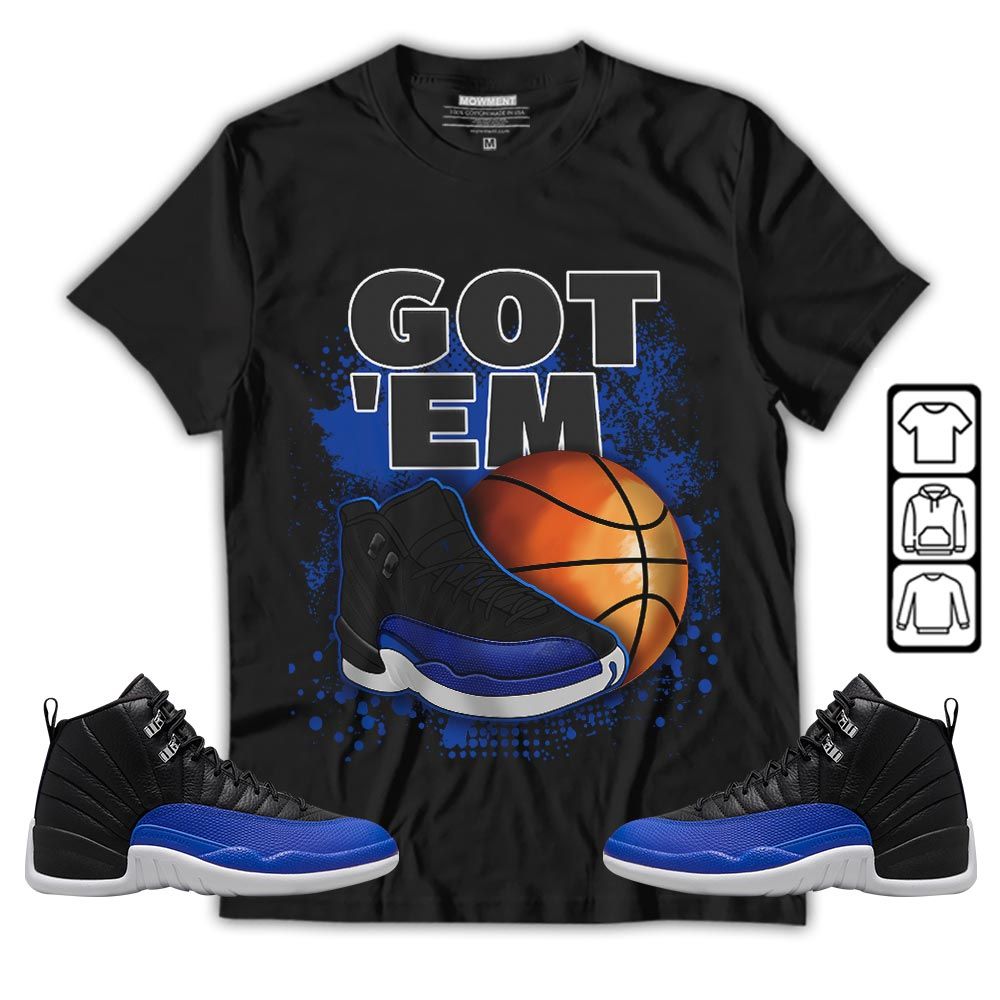 GOTEM BALLS Sneaker Shirt Match Hyper Royal 12s, Jordan 12 Hyper Royal MKO T-Shirt GOTEM BALLS Sneaker Shirt Match Hyper Royal 12s, Jordan 12 Hyper Royal MKO T-Shirt