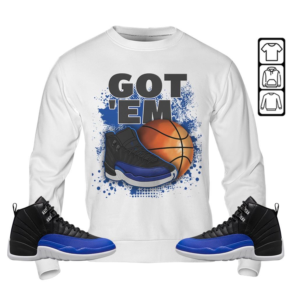 GOTEM BALLS Sneaker Shirt Match Hyper Royal 12s, Jordan 12 Hyper Royal MKO T-Shirt GOTEM BALLS Sneaker Shirt Match Hyper Royal 12s, Jordan 12 Hyper Royal MKO T-Shirt