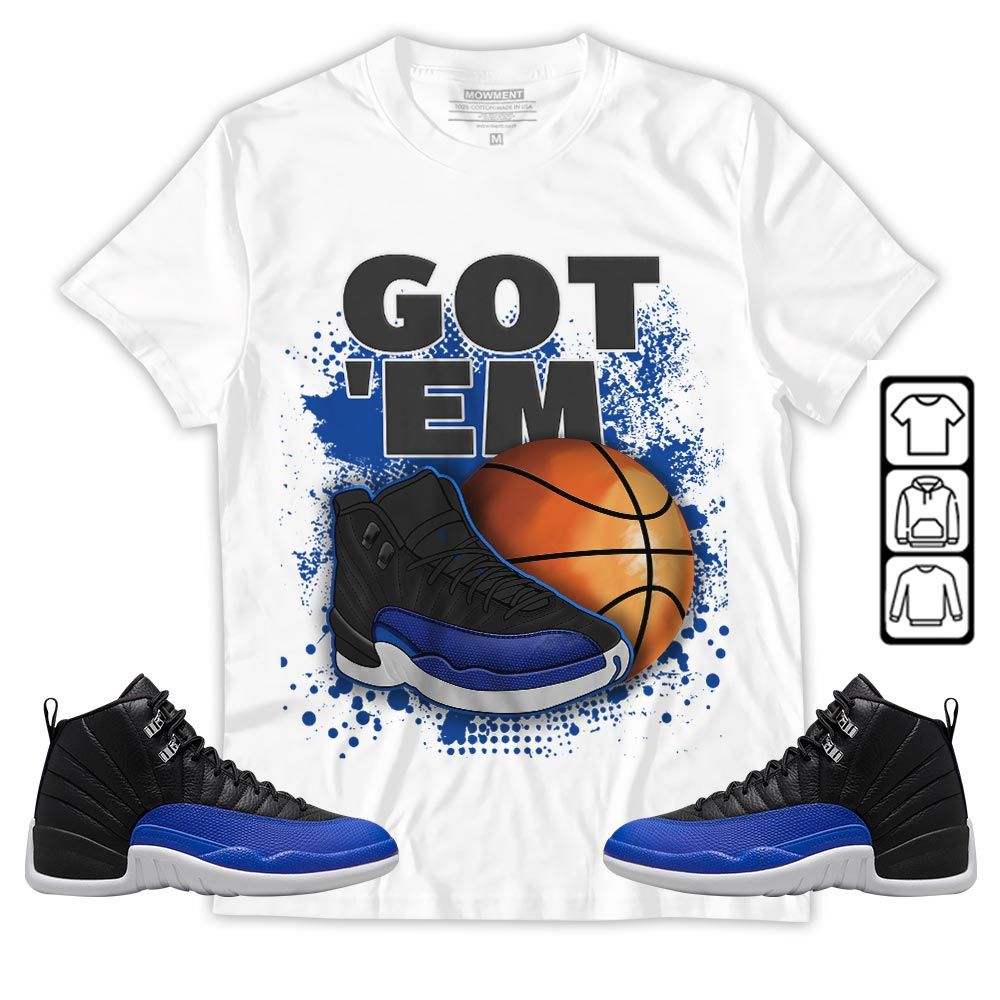 GOTEM BALLS Sneaker Shirt Match Hyper Royal 12s, Jordan 12 Hyper Royal MKO T-Shirt GOTEM BALLS Sneaker Shirt Match Hyper Royal 12s, Jordan 12 Hyper Royal MKO T-Shirt
