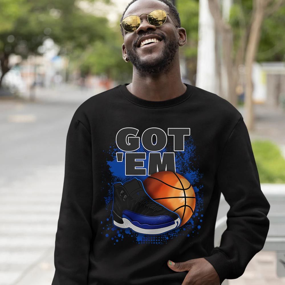 GOTEM BALLS Sneaker Shirt Match Hyper Royal 12s, Jordan 12 Hyper Royal MKO T-Shirt GOTEM BALLS Sneaker Shirt Match Hyper Royal 12s, Jordan 12 Hyper Royal MKO T-Shirt