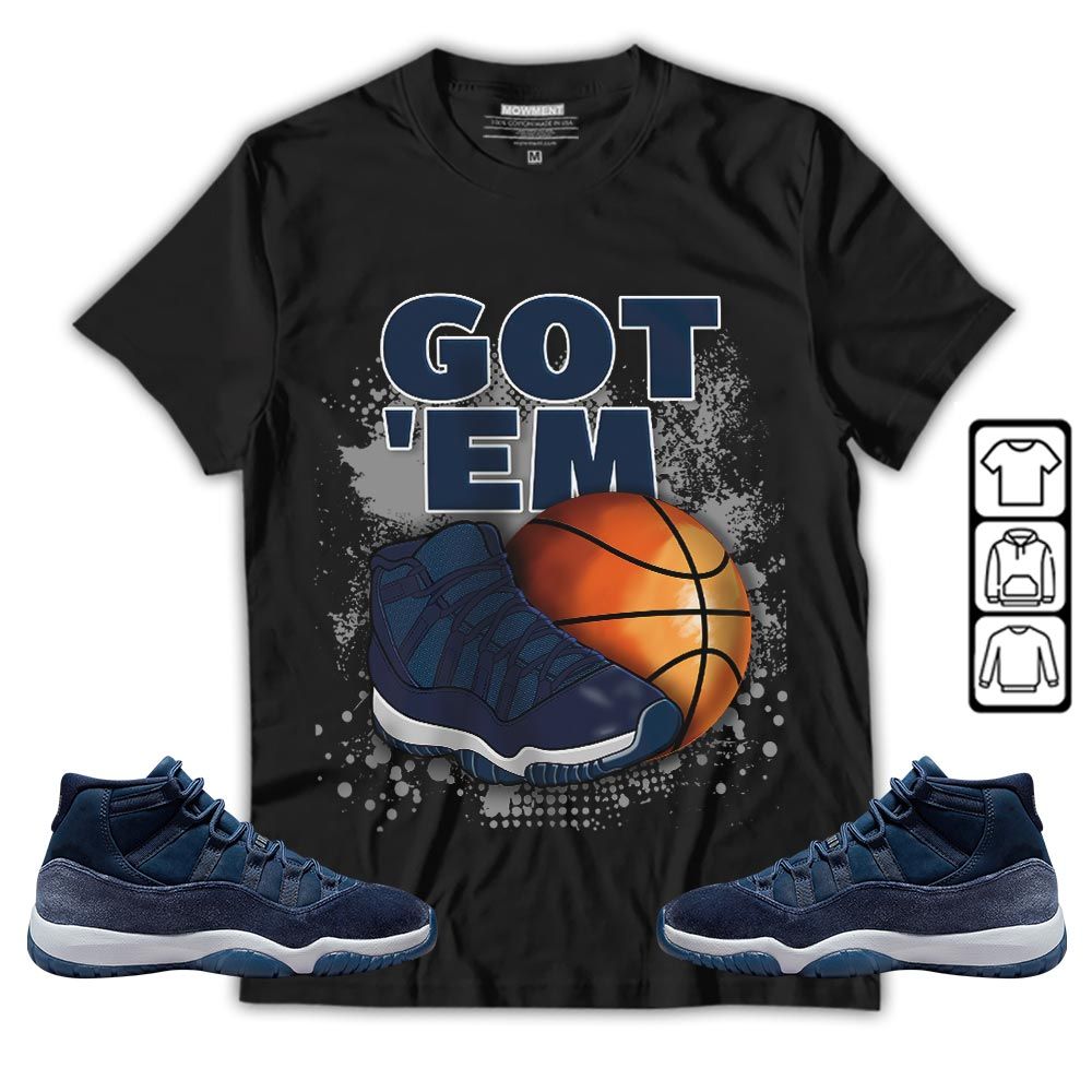 GOTEM BALLS Sneaker Shirt Match Midnight Navy 11s, Jordan 11 Retro Midnight Navy MKO T-Shirt