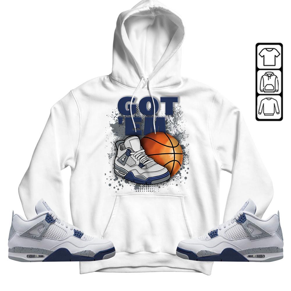 GOTEM BALLS Sneaker Shirt Match Midnight Navy 4s, Jordan 4 Retro Midnight Navy MKO T-Shirt