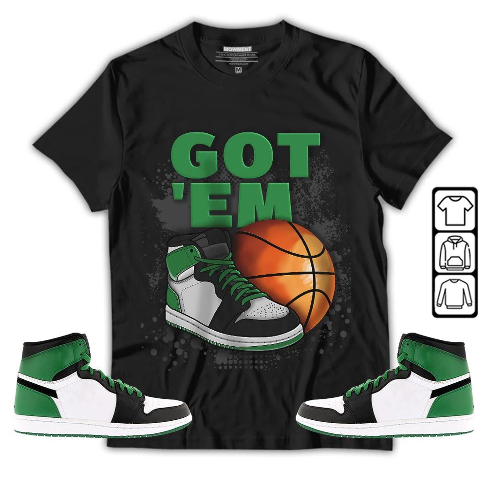 GOTEM BALLS Sneaker Shirt Match OG Celtics 1s, Jordan 1 High OG Celtics MKO T-Shirt