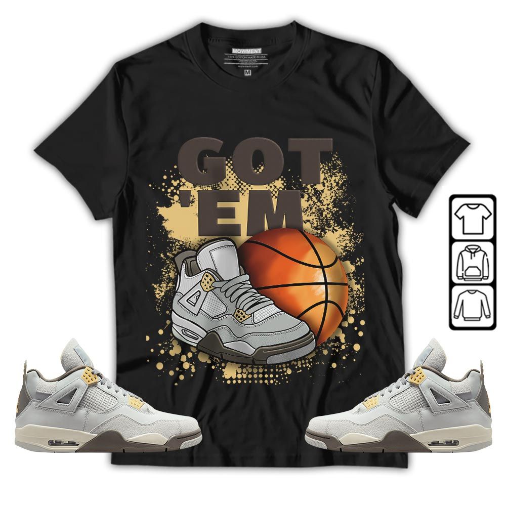 GOTEM BALLS Sneaker Shirt Match Retro Craft 4s, Jordan 4 Craft Photon Dust MKO T-Shirt GOTEM BALLS Sneaker Shirt Match Retro Craft 4s, Jordan 4 Craft Photon Dust MKO T-Shirt
