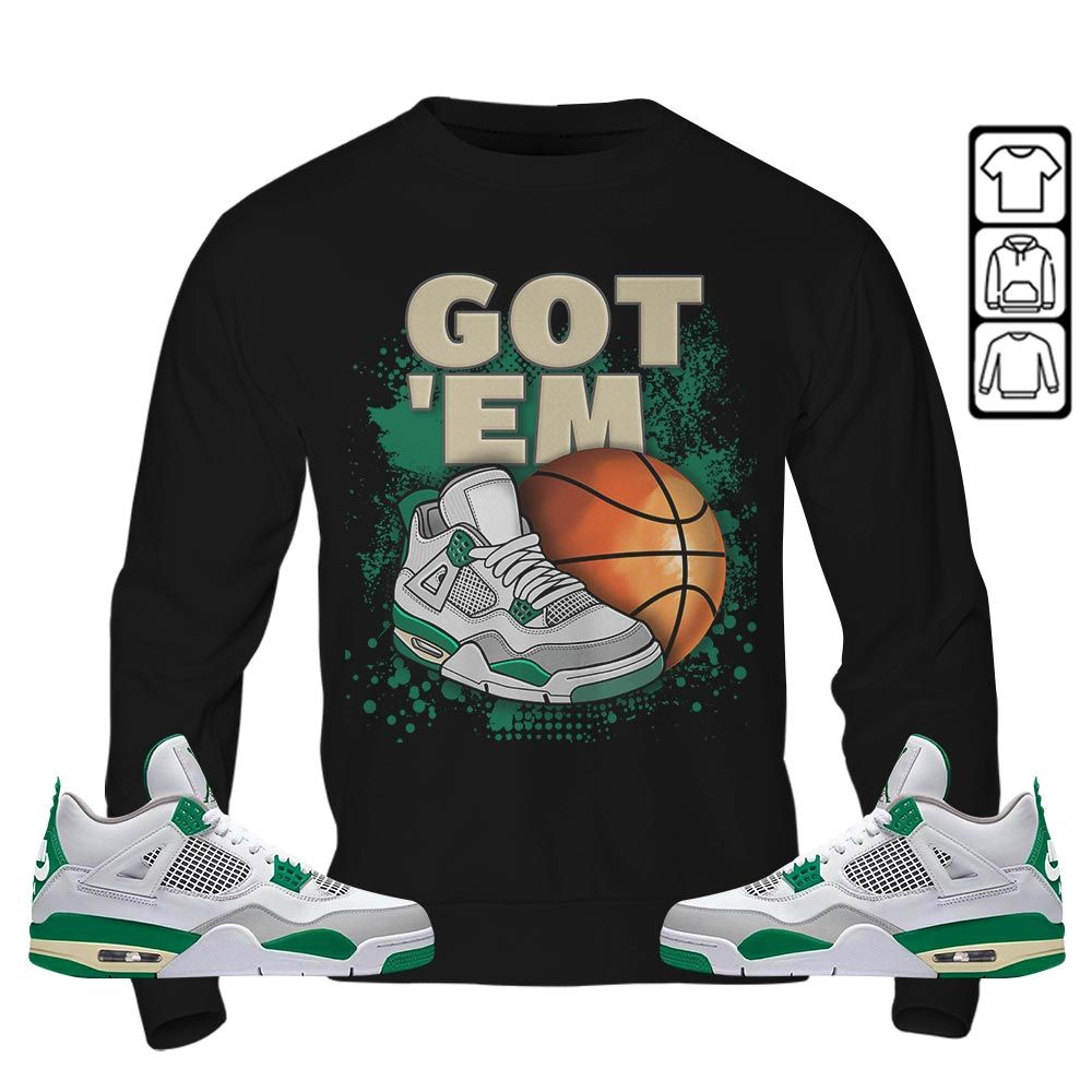 GOTEM BALLS Sneaker Shirt Match Retro Pine Green 4s, Jordan 4 Pine Green MKO T-Shirt GOTEM BALLS Sneaker Shirt Match Retro Pine Green 4s, Jordan 4 Pine Green MKO T-Shirt