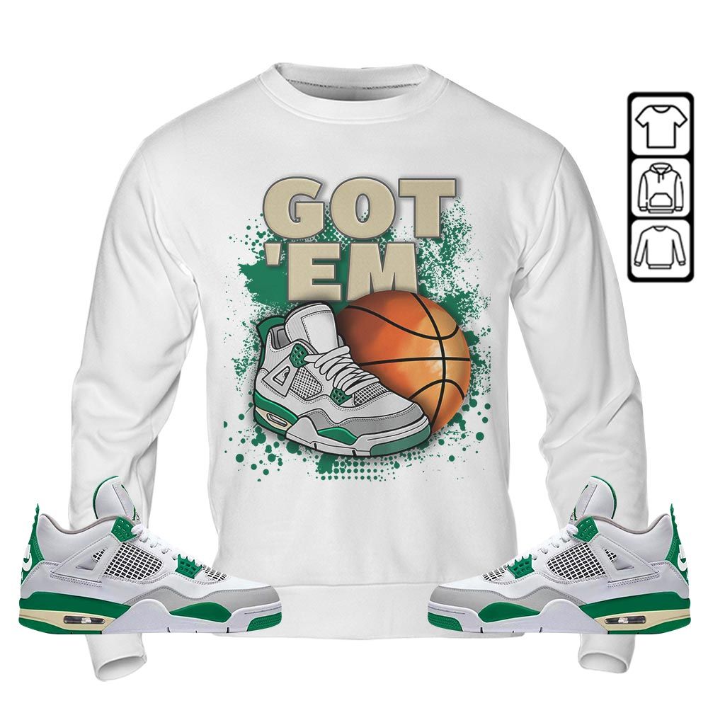 GOTEM BALLS Sneaker Shirt Match Retro Pine Green 4s, Jordan 4 Pine Green MKO T-Shirt GOTEM BALLS Sneaker Shirt Match Retro Pine Green 4s, Jordan 4 Pine Green MKO T-Shirt