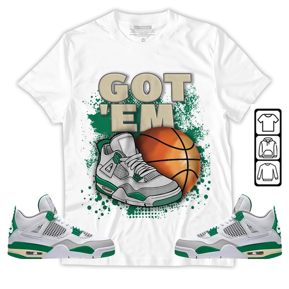 GOTEM BALLS Sneaker Shirt Match Retro Pine Green 4s, Jordan 4 Pine Green MKO T-Shirt