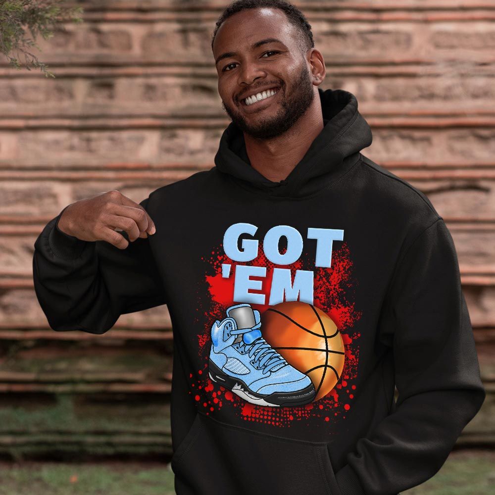 GOTEM BALLS Sneaker Shirt Match Retro University Blue 5s, Jordan 5 University Blue MKO T-Shirt GOTEM BALLS Sneaker Shirt Match Retro University Blue 5s, Jordan 5 University Blue MKO T-Shirt