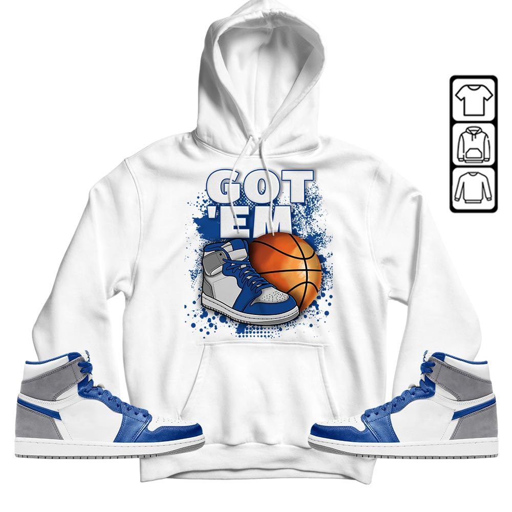 GOTEM BALLS Sneaker Shirt Match True Blue 1s, Jordan 1 High OG True Blue MKO T-Shirt
