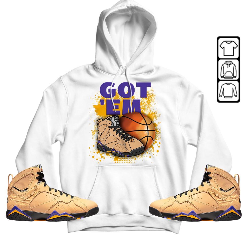 GOTEM BALLS Sneaker Shirt Match Vachetta Tan 7s, Jordan 7 SE Afrobeats MKO T-Shirt