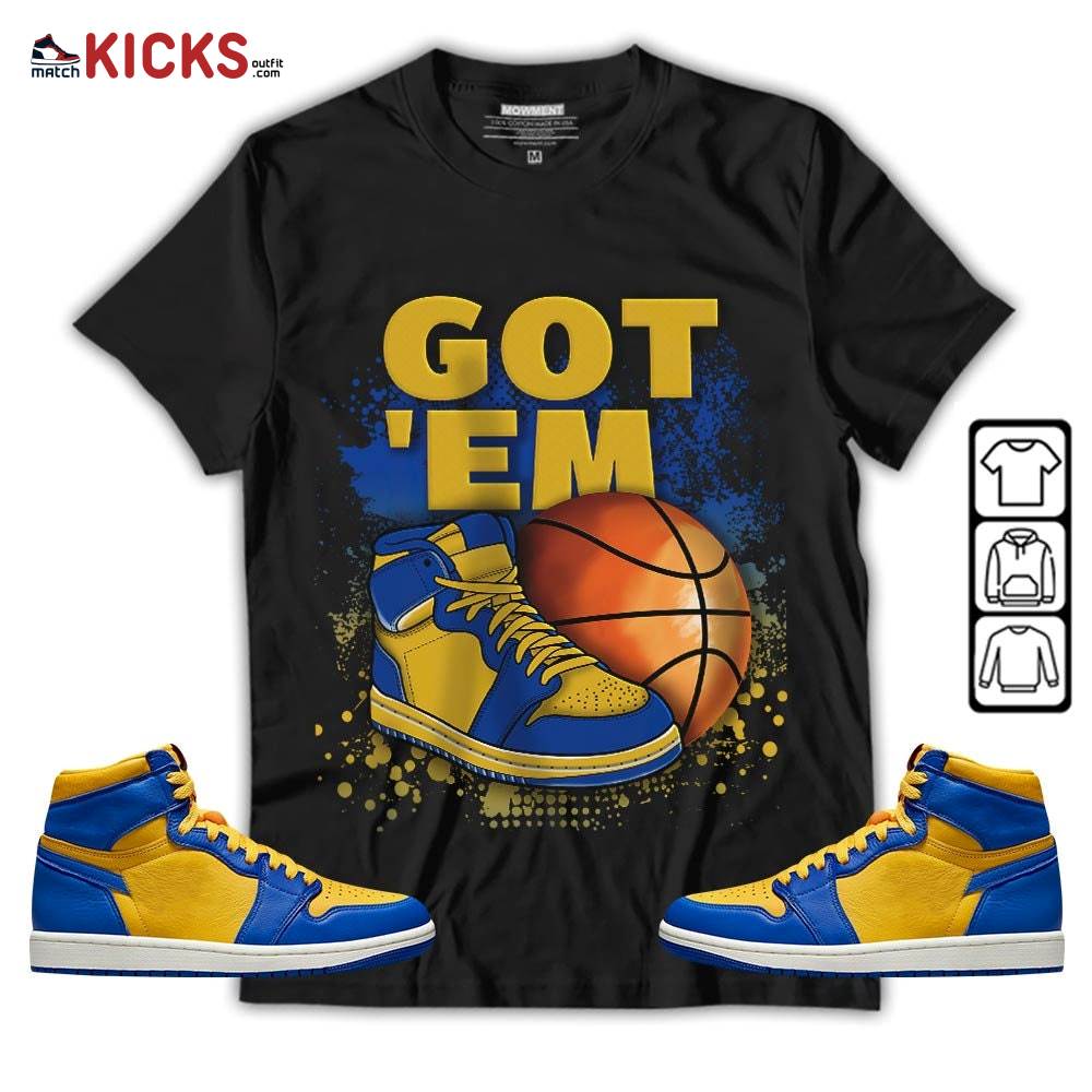GOT’EM SNKRS Sneaker Shirt Match 2023 Laney 1s, Jordan 1 Retro High Laney MKO Hoodie