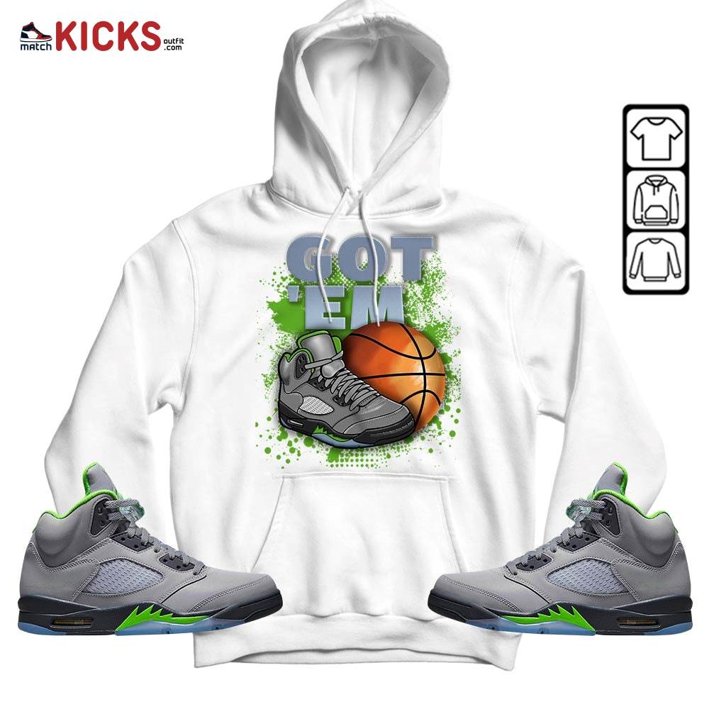 GOT’EM SNKRS Sneaker Shirt Match Green Bean 5s, Jordan 5 Retro Green Bean MKO T-Shirt GOT’EM SNKRS Sneaker Shirt Match Green Bean 5s, Jordan 5 Retro Green Bean MKO T-Shirt