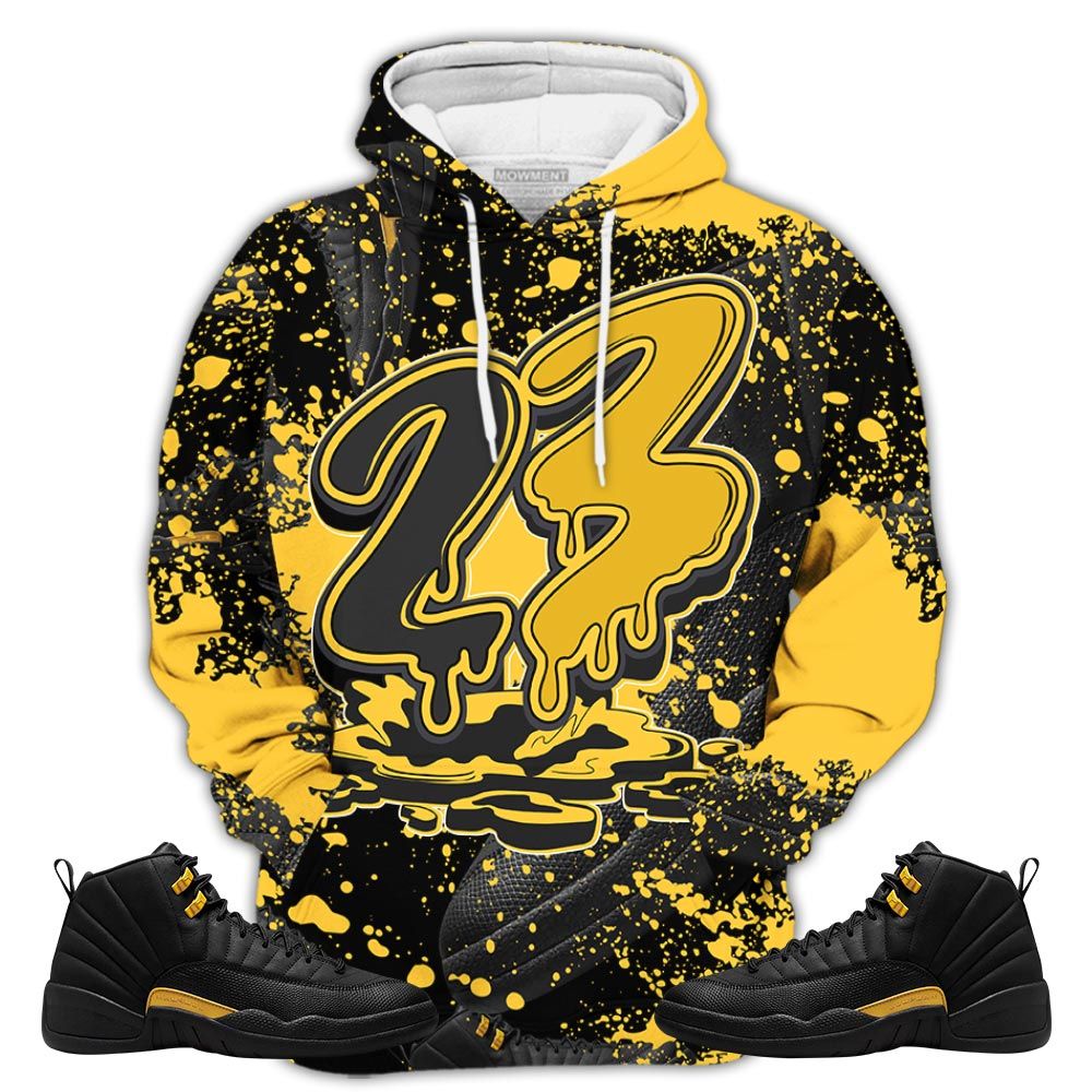 Graffiti 23 Drip Sneaker Shirt Match Black Taxi 12S, Jordan 12 Retro Black Taxi Hoodie Sweatshirt Tee All Over Print MKO Shirt Graffiti 23 Drip Sneaker Shirt Match Black Taxi 12S, Jordan 12 Retro Black Taxi Hoodie Sweatshirt Tee All Over Print MKO Shirt