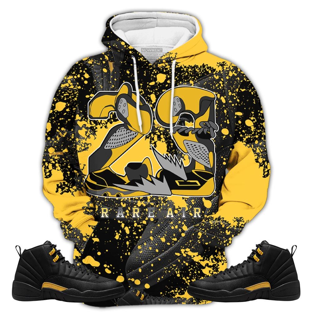 Graffiti 23 Rare Air Sneaker Shirt Match Black Taxi 12S, Jordan 12 Retro Black Taxi Hoodie Sweatshirt Tee All Over Print MKO Shirt