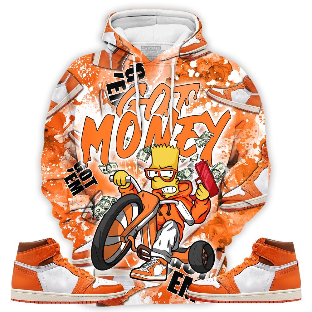 Graffiti Bart Got Money Sneaker Shirt Match High Og Starfish 1S, Jordan 1 Retro High Og Starfish Hoodie Sweatshirt Tee All Over Print MKO Shirt Graffiti Bart Got Money Sneaker Shirt Match High Og Starfish 1S, Jordan 1 Retro High Og Starfish Hoodie Sweatshirt Tee All Over Print MKO Shirt