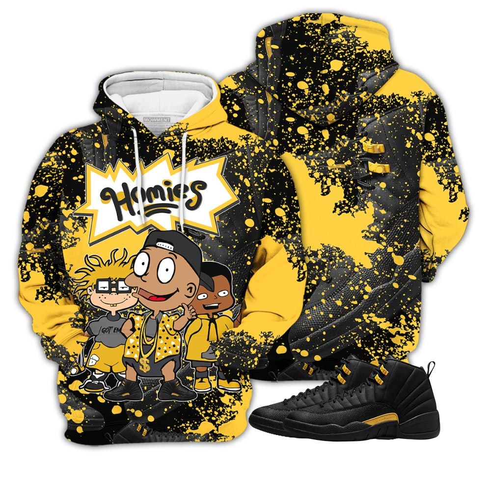 Graffiti Cartoon 90S Homies Sneaker Shirt Match Black Taxi 12S, Jordan 12 Retro Black Taxi Hoodie Sweatshirt Tee All Over Print MKO Shirt Graffiti Cartoon 90S Homies Sneaker Shirt Match Black Taxi 12S, Jordan 12 Retro Black Taxi Hoodie Sweatshirt Tee All Over Print MKO Shirt