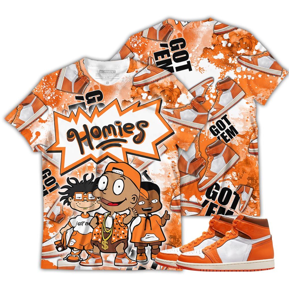 Graffiti Cartoon 90S Homies Sneaker Shirt Match High Og Starfish 1S, Jordan 1 Retro High Og Starfish Hoodie Sweatshirt Tee All Over Print MKO Shirt Graffiti Cartoon 90S Homies Sneaker Shirt Match High Og Starfish 1S, Jordan 1 Retro High Og Starfish Hoodie Sweatshirt Tee All Over Print MKO Shirt