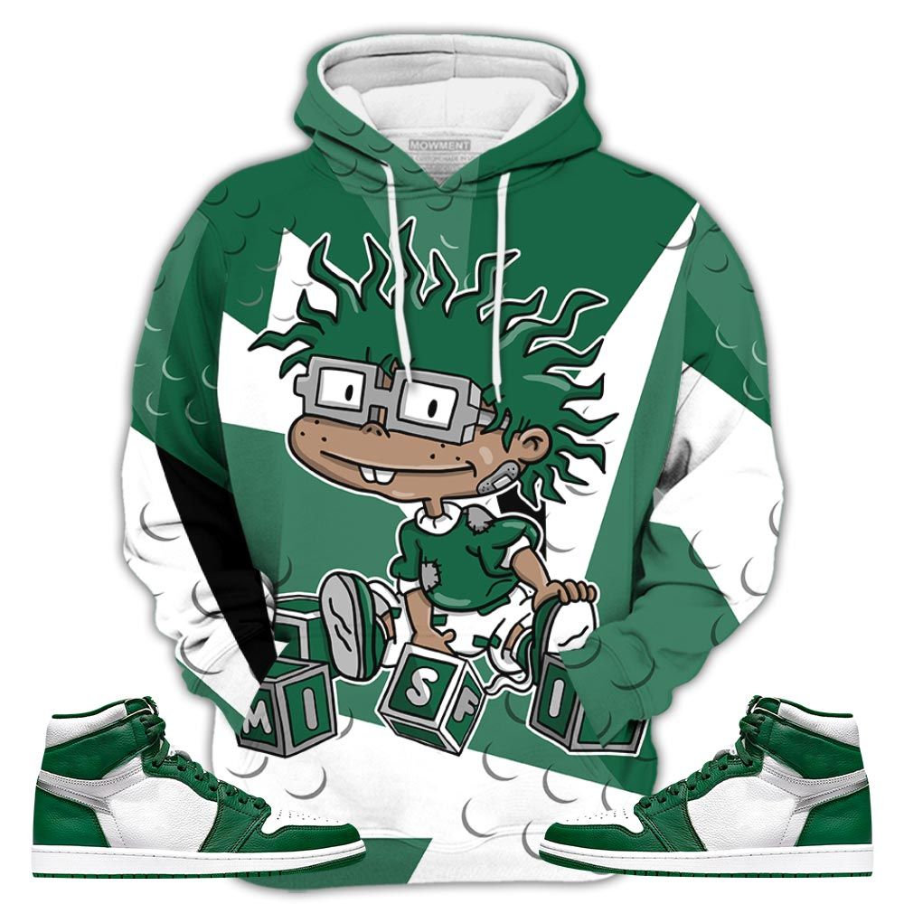 Graffiti Cartoon 90S Misfit Sneaker Shirt Match Og Gorge Green 1S, Jordan 1 Retro High Gorge Green Hoodie Sweatshirt Tee All Over Print MKO Shirt