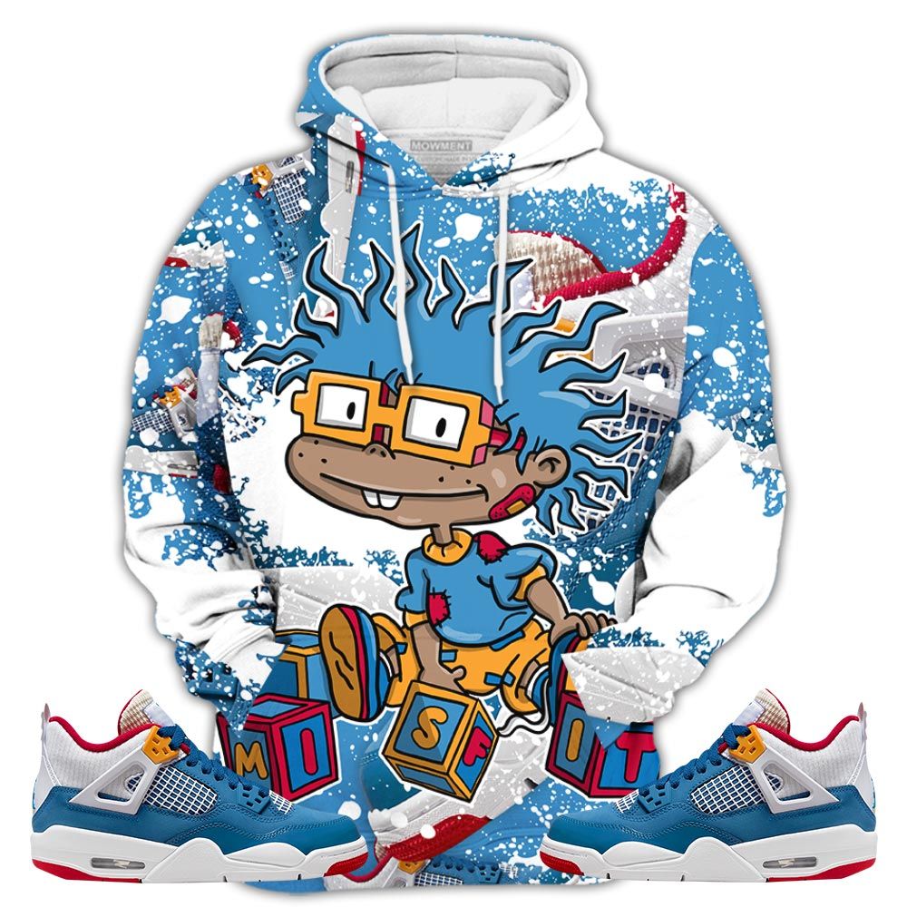 Graffiti Cartoon 90S Misfit Sneaker Shirt Match Retro Messy Room 4S, Jordan 4 Gs Messy Room Hoodie Sweatshirt Tee All Over Print MKO Shirt