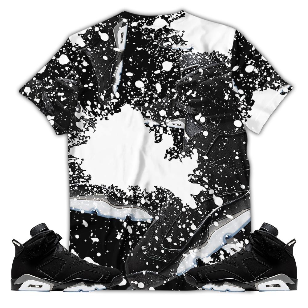 Graffiti Chuckie Kills Halloween Sneaker Shirt Match Retro Metallic Silver 6S, Jordan 6 Black Chrome Hoodie Sweatshirt Tee All Over Print MKO Shirt