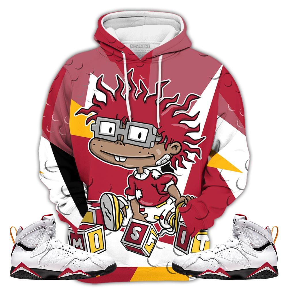 Graffiti Chuckie Rugrats Misfit Sneaker Shirt Match Og Cardinal 7S, Jordan 7 Retro Cardinal Hoodie Sweatshirt Tee All Over Print MKO Shirt