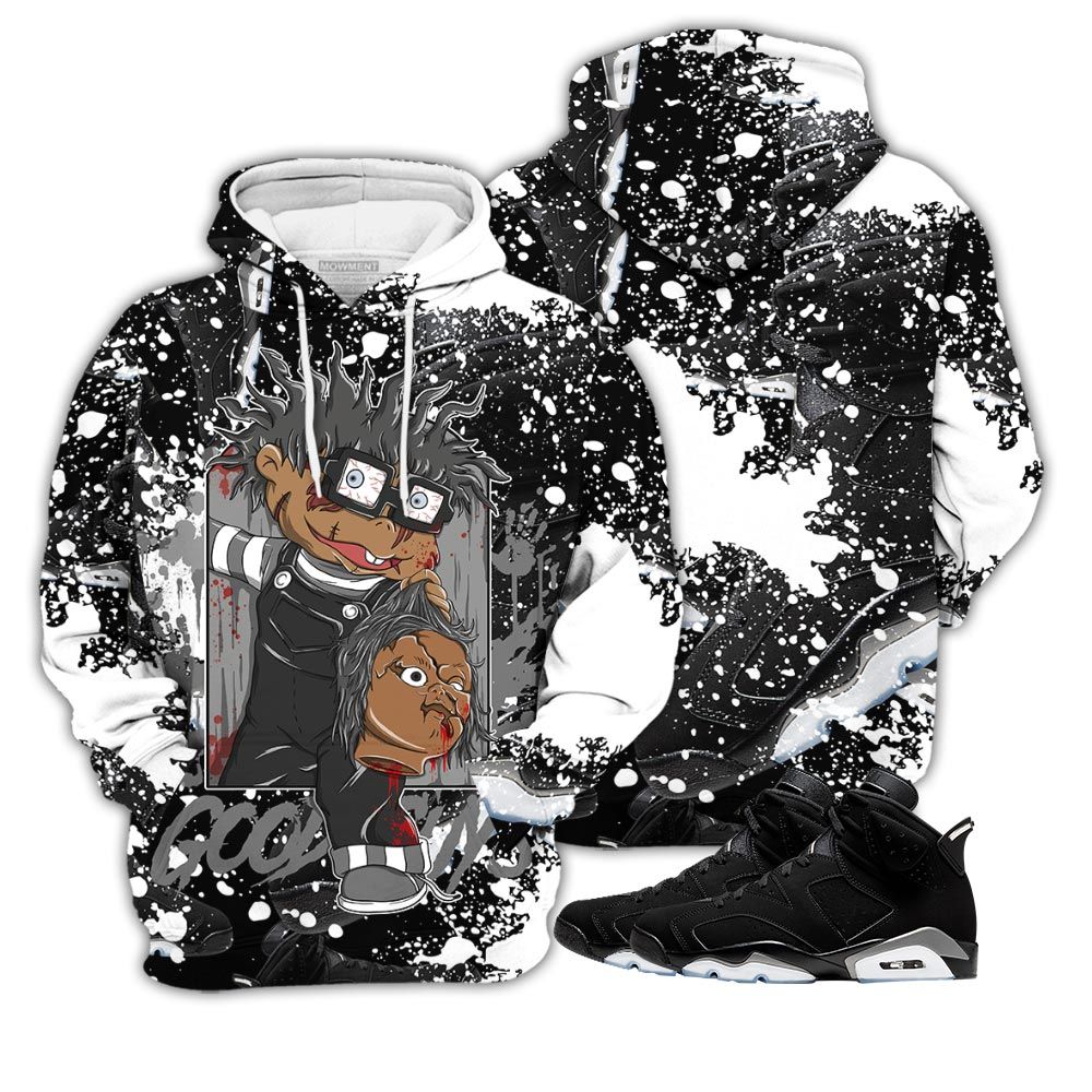 Graffiti Chucky Cartoon 90S Sneaker Shirt Match Retro Metallic Silver 6S, Jordan 6 Black Chrome Hoodie Sweatshirt Tee All Over Print MKO Shirt Graffiti Chucky Cartoon 90S Sneaker Shirt Match Retro Metallic Silver 6S, Jordan 6 Black Chrome Hoodie Sweatshirt Tee All Over Print MKO Shirt