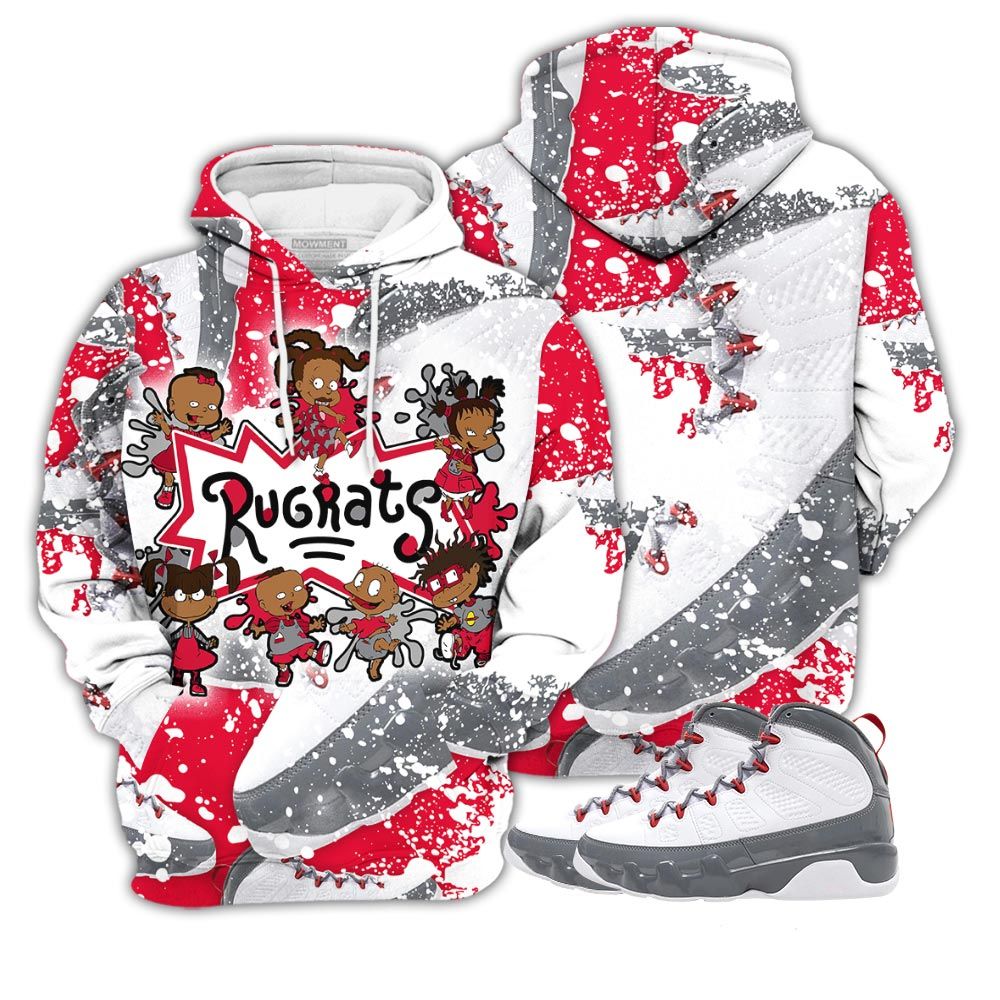 Graffiti Funny Cartoon 90S Sneaker Shirt Match Fire Red 9S, Jordan 9 Retro Fire Red Hoodie Sweatshirt Tee All Over Print MKO Shirt