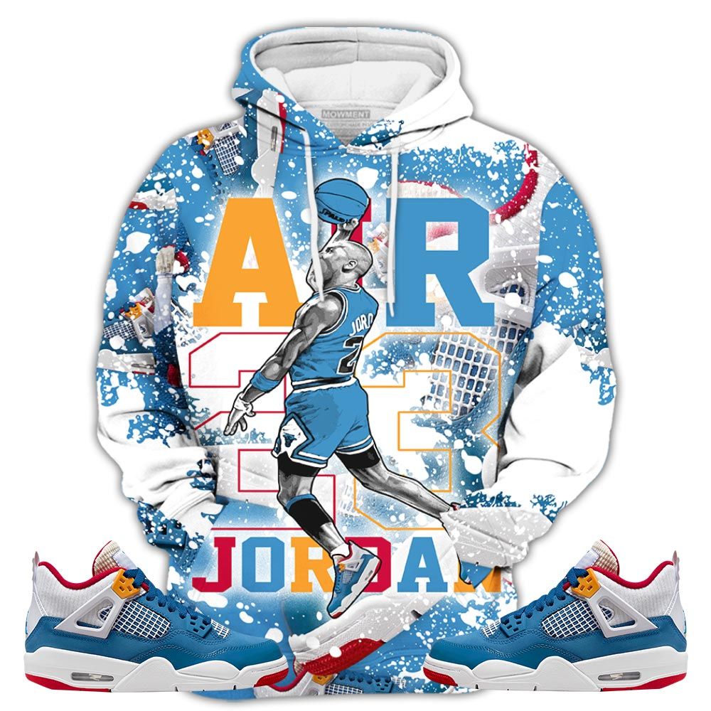 Graffiti Jordan Goat Number 23 Sneaker Shirt Match Retro Messy Room 4S, Jordan 4 Gs Messy Room Hoodie Sweatshirt Tee All Over Print MKO Shirt