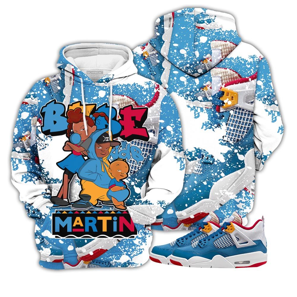 Graffiti Martin Babes Kids 90S Sneaker Shirt Match Retro Messy Room 4S, Jordan 4 Gs Messy Room Hoodie Sweatshirt Tee All Over Print MKO Shirt