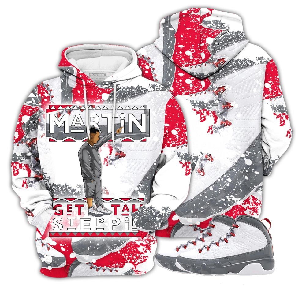 Graffiti Martin Tv Got Em Sneaker Shirt Match Fire Red 9S, Jordan 9 Retro Fire Red Hoodie Sweatshirt Tee All Over Print MKO Shirt