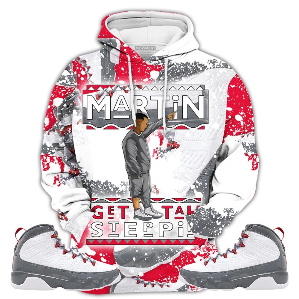Graffiti Martin Tv Got Em Sneaker Shirt Match Fire Red 9S, Jordan 9 Retro Fire Red Hoodie Sweatshirt Tee All Over Print MKO Shirt