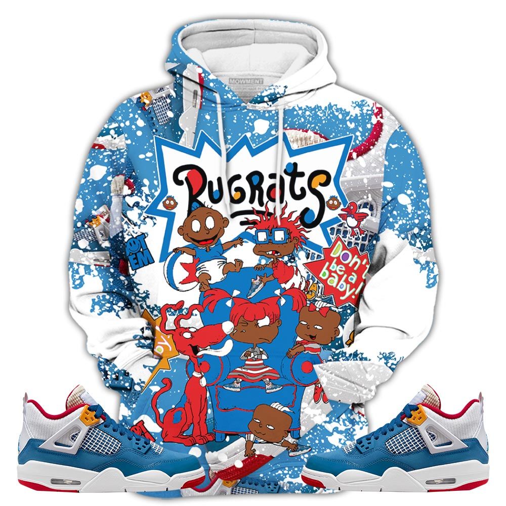 Graffiti Melanin Rugrats Kids Sneaker Shirt Match Retro Messy Room 4S, Jordan 4 Gs Messy Room Hoodie Sweatshirt Tee All Over Print MKO Shirt