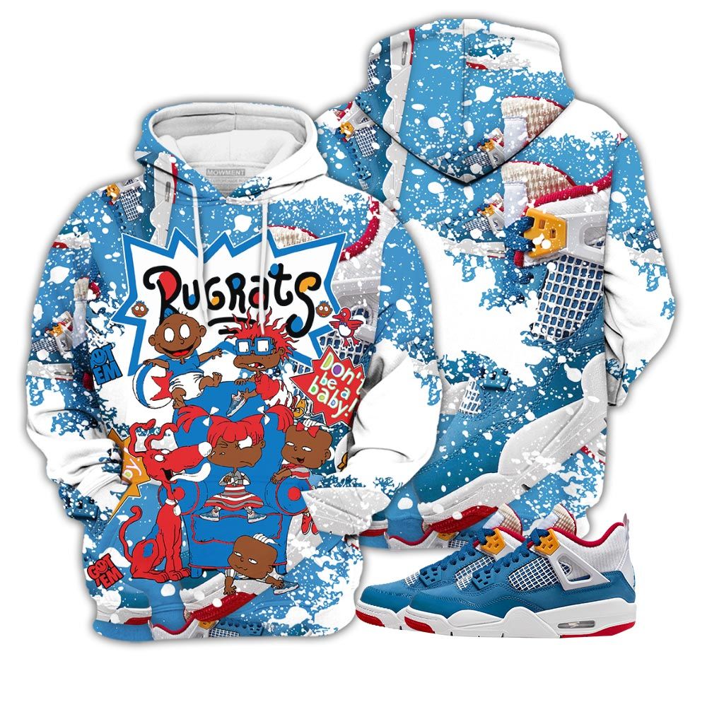 Graffiti Melanin Rugrats Kids Sneaker Shirt Match Retro Messy Room 4S, Jordan 4 Gs Messy Room Hoodie Sweatshirt Tee All Over Print MKO Shirt