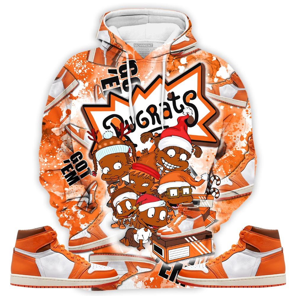 Graffiti Rugrats Kids Xmas Sneaker Shirt Match High Og Starfish 1S, Jordan 1 Retro High Og Starfish Hoodie Sweatshirt Tee All Over Print MKO Shirt Graffiti Rugrats Kids Xmas Sneaker Shirt Match High Og Starfish 1S, Jordan 1 Retro High Og Starfish Hoodie Sweatshirt Tee All Over Print MKO Shirt