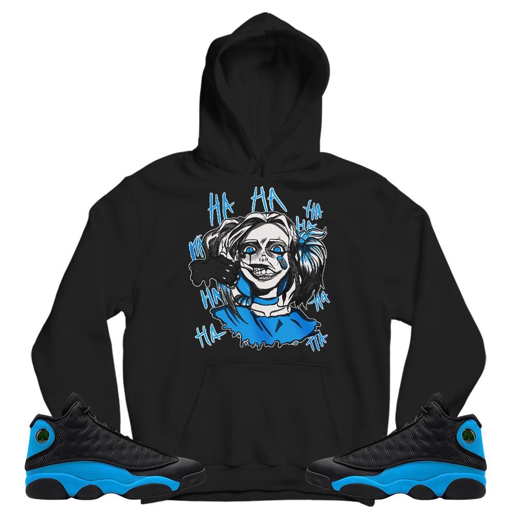 Harley Quinm Sneaker Shirt Match Black University Blue 13s, Jordan 13 Black University Blue 2022 MKO T-Shirt