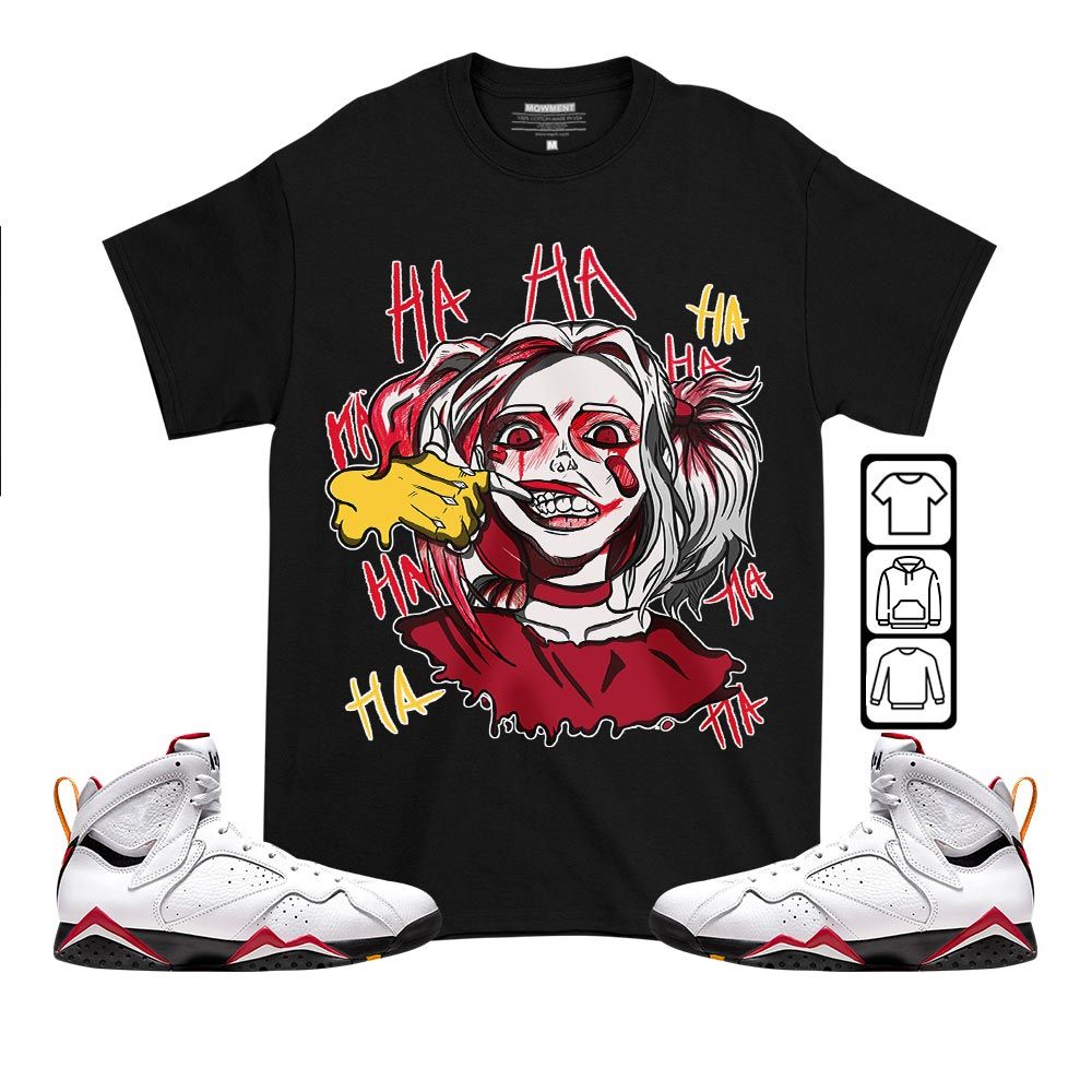 Harley Quinm Sneaker Shirt Match Cardinal 7s, Jordan 7 Retro Cardinal MKO T-Shirt Harley Quinm Sneaker Shirt Match Cardinal 7s, Jordan 7 Retro Cardinal MKO T-Shirt