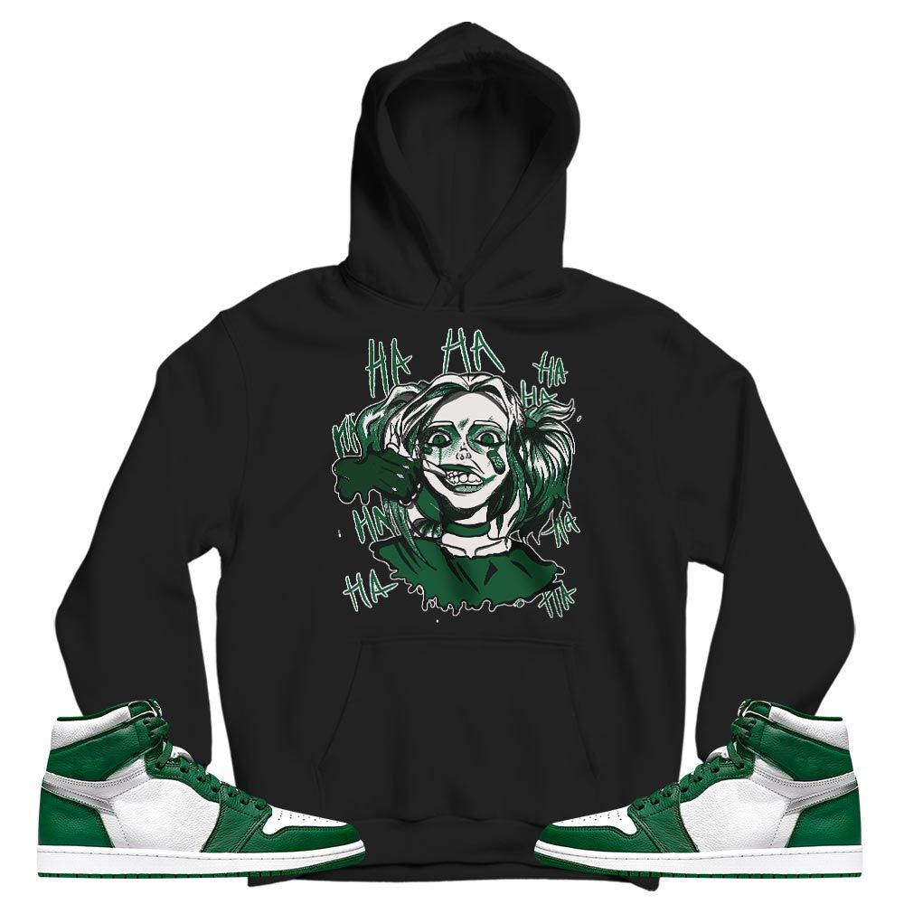 Harley Quinm Sneaker Shirt Match High Gorge Green 1s, Jordan 1 Retro High Gorge Green MKO T-Shirt