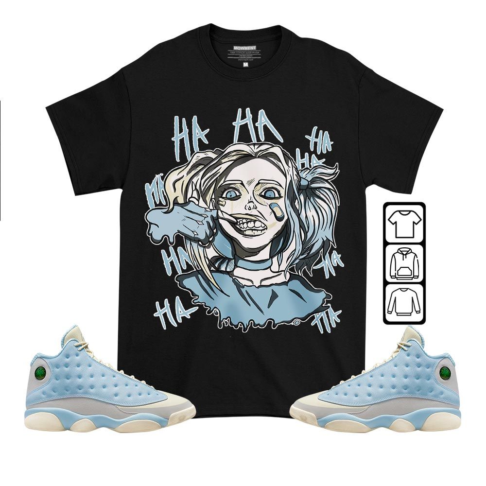 Harley Quinm Sneaker Shirt Match SoleFly 13s, Jordan 13 Retro SoleFly MKO T-Shirt Harley Quinm Sneaker Shirt Match SoleFly 13s, Jordan 13 Retro SoleFly MKO T-Shirt