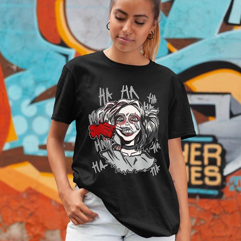 Harley Quinn Sneaker Shirt Match 14 Low Metallic Silver, Jordan 14 Metallic Silver MKO T-Shirt Harley Quinn Sneaker Shirt Match 14 Low Metallic Silver, Jordan 14 Metallic Silver MKO T-Shirt