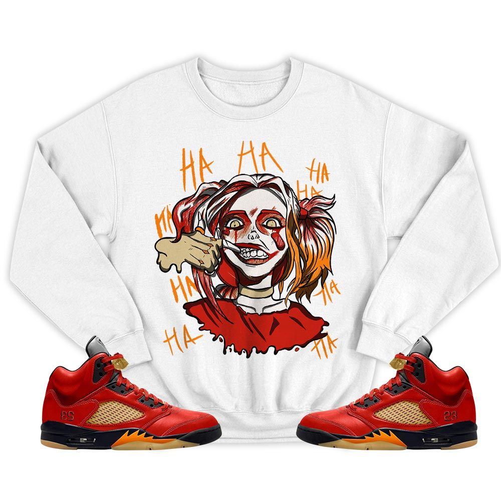 Harley Quinn Sneaker Shirt Match 5 Dunk On Mars, Jordan 5 Mars For Her MKO T-Shirt Harley Quinn Sneaker Shirt Match 5 Dunk On Mars, Jordan 5 Mars For Her MKO T-Shirt