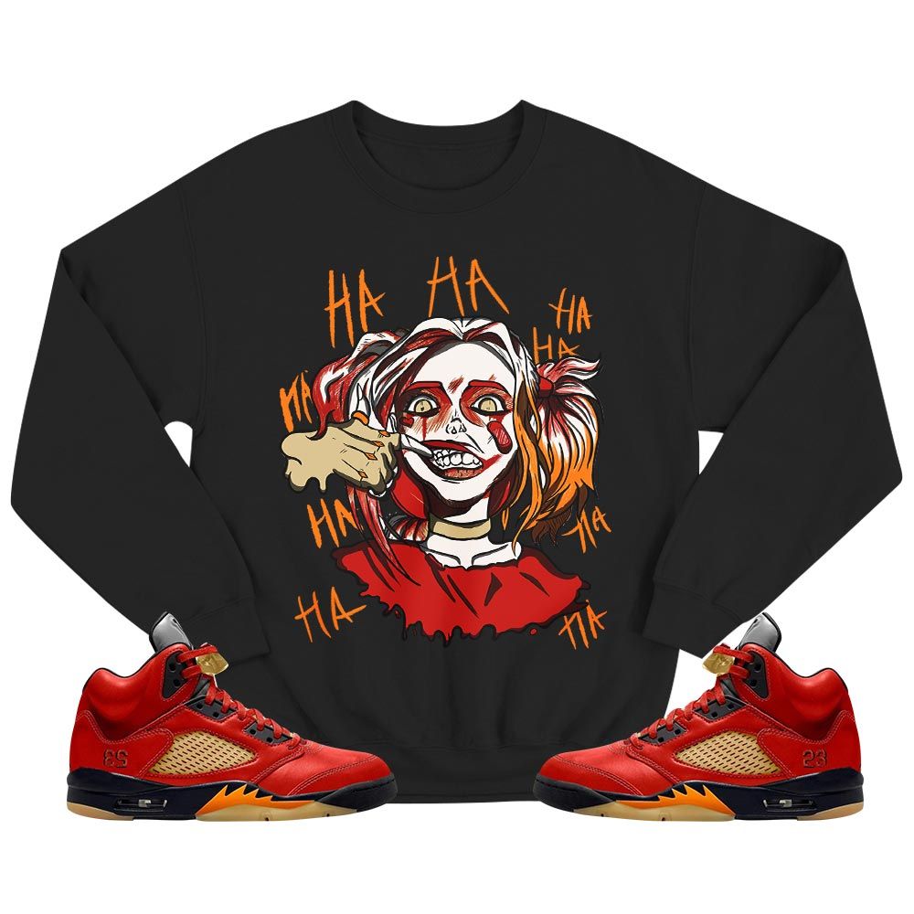 Harley Quinn Sneaker Shirt Match 5 Dunk On Mars, Jordan 5 Mars For Her MKO T-Shirt Harley Quinn Sneaker Shirt Match 5 Dunk On Mars, Jordan 5 Mars For Her MKO T-Shirt