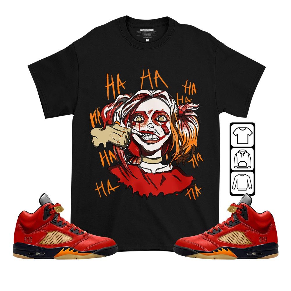 Harley Quinn Sneaker Shirt Match 5 Dunk On Mars, Jordan 5 Mars For Her MKO T-Shirt Harley Quinn Sneaker Shirt Match 5 Dunk On Mars, Jordan 5 Mars For Her MKO T-Shirt