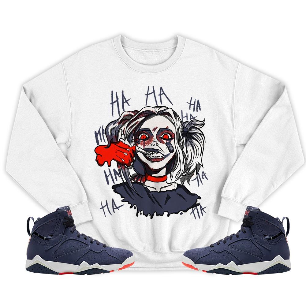 Harley Quinn Sneaker Shirt Match 7 Neutral Indigo, Jordan 7 Quai 54 MKO T-Shirt Harley Quinn Sneaker Shirt Match 7 Neutral Indigo, Jordan 7 Quai 54 MKO T-Shirt
