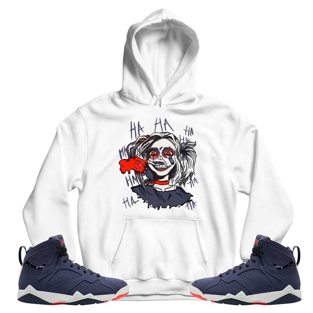 Harley Quinn Sneaker Shirt Match 7 Neutral Indigo, Jordan 7 Quai 54 MKO T-Shirt Harley Quinn Sneaker Shirt Match 7 Neutral Indigo, Jordan 7 Quai 54 MKO T-Shirt