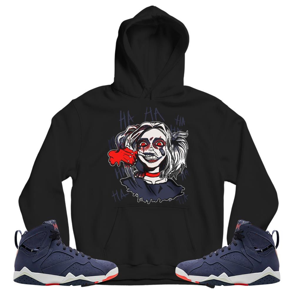 Harley Quinn Sneaker Shirt Match 7 Neutral Indigo, Jordan 7 Quai 54 MKO T-Shirt