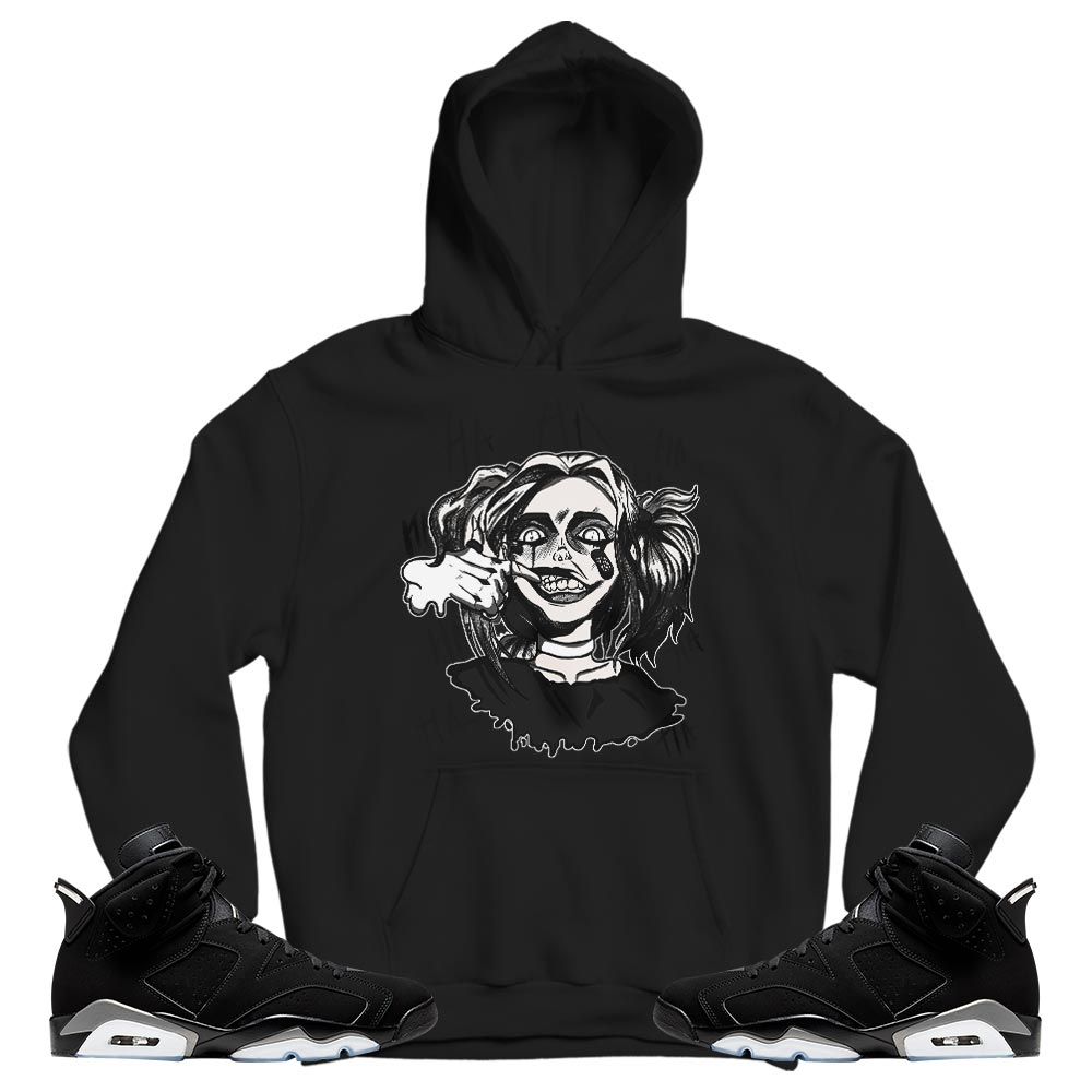 Harley Quinn Sneaker Shirt Match Black Chrome 6s, Jordan 6 Black Chrome MKO T-Shirt