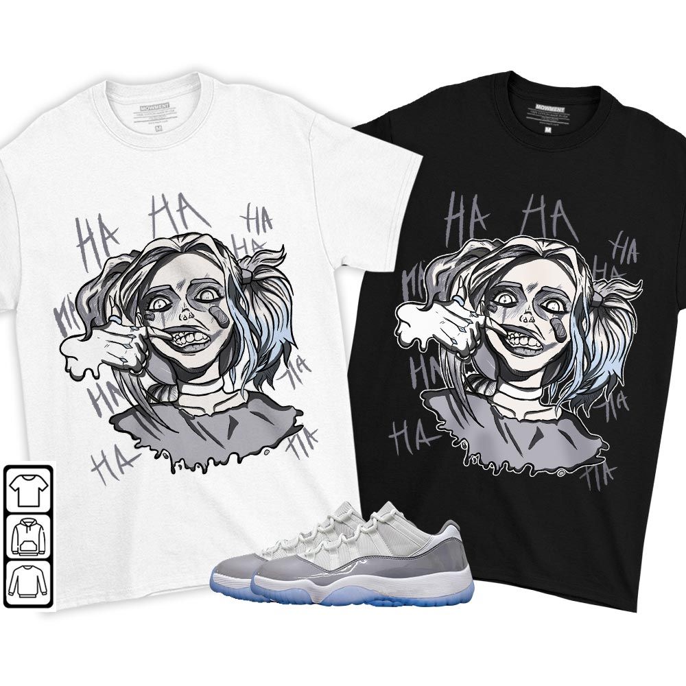 Harley Quinn Sneaker Shirt Match Cement Grey 11s, Jordan 11 Low Cement Grey MKO T-Shirt Harley Quinn Sneaker Shirt Match Cement Grey 11s, Jordan 11 Low Cement Grey MKO T-Shirt