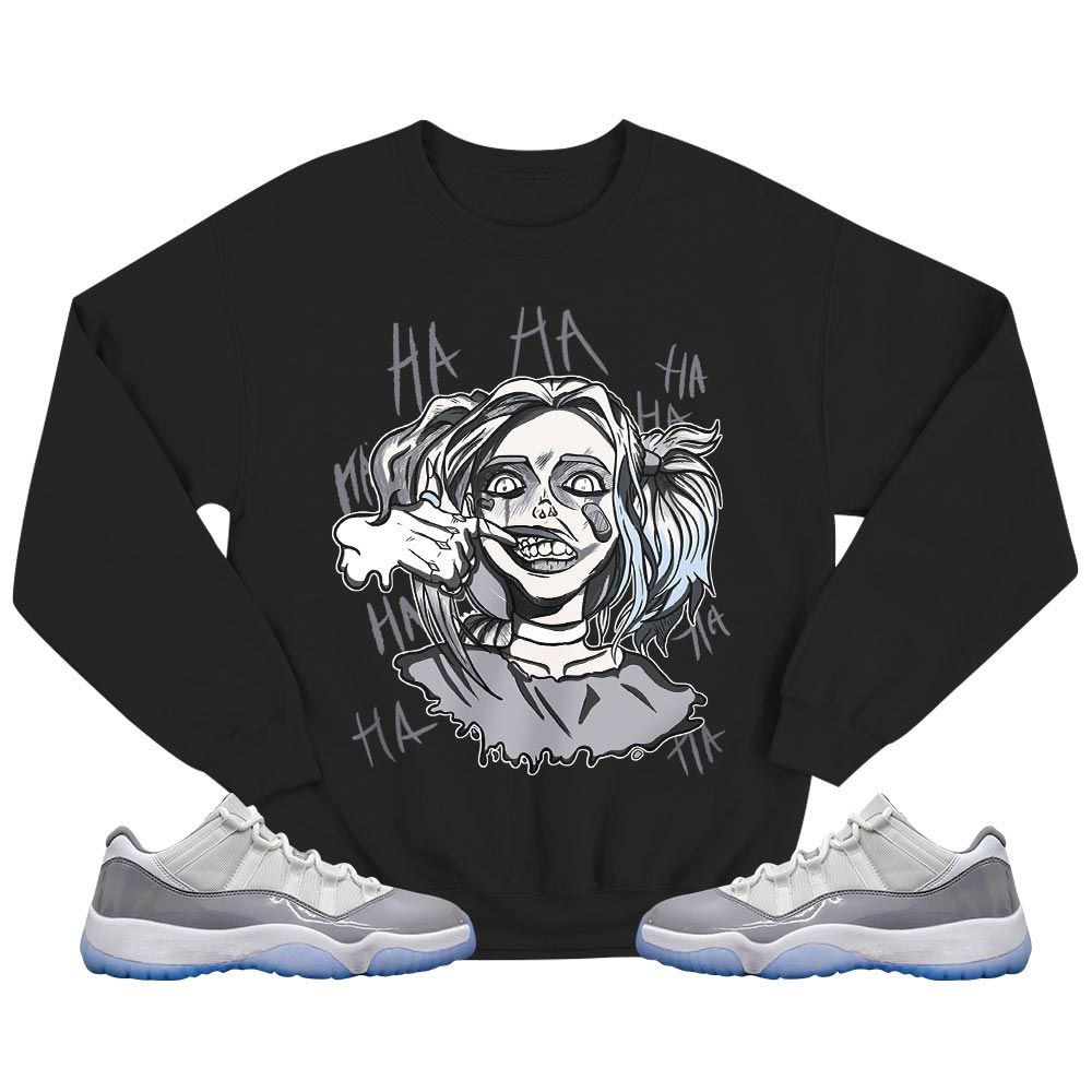 Harley Quinn Sneaker Shirt Match Cement Grey 11s, Jordan 11 Low Cement Grey MKO T-Shirt Harley Quinn Sneaker Shirt Match Cement Grey 11s, Jordan 11 Low Cement Grey MKO T-Shirt