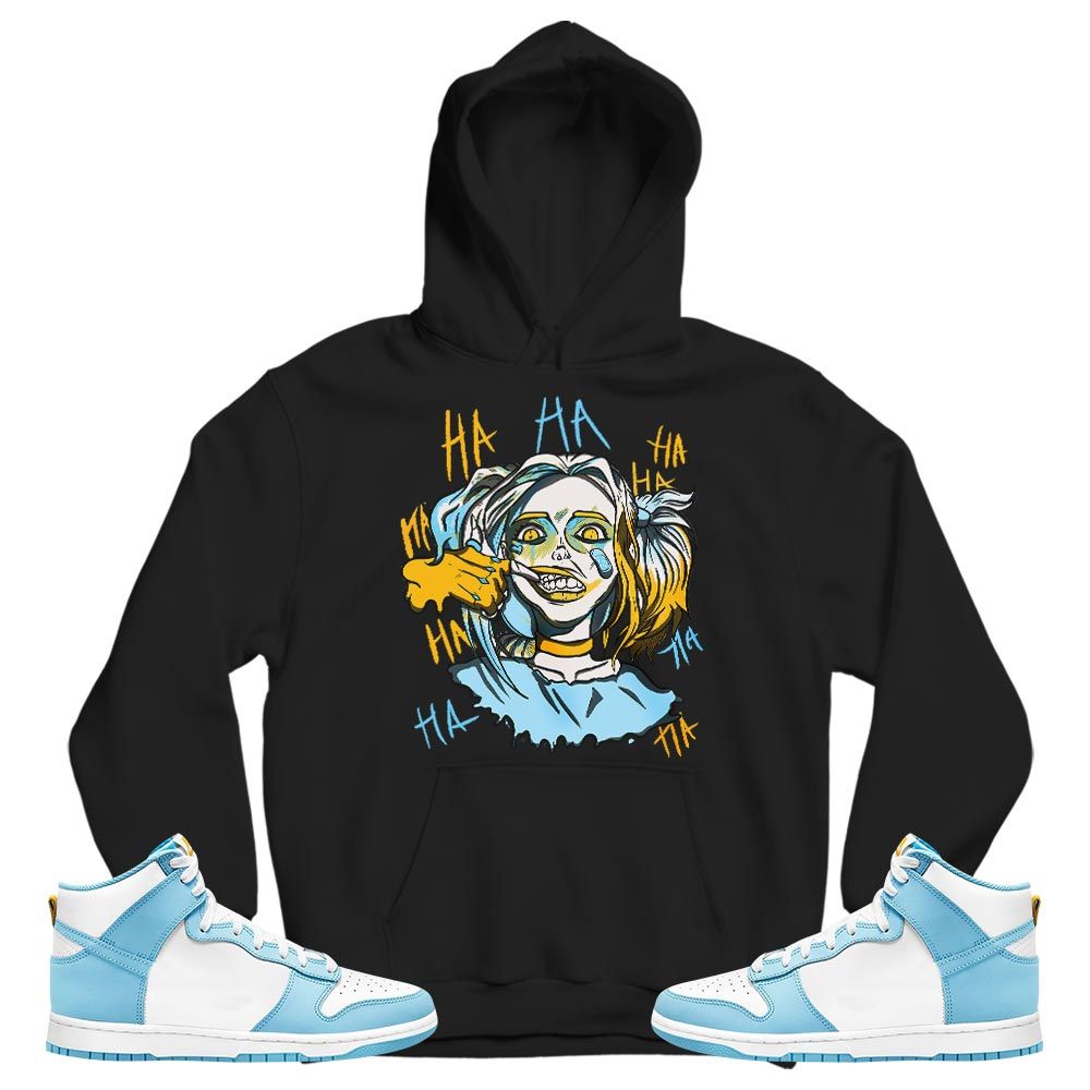 Harley Quinn Sneaker Shirt Match Dunk High Blue Chill, Dunk High Homer Simpson MKO T-Shirt